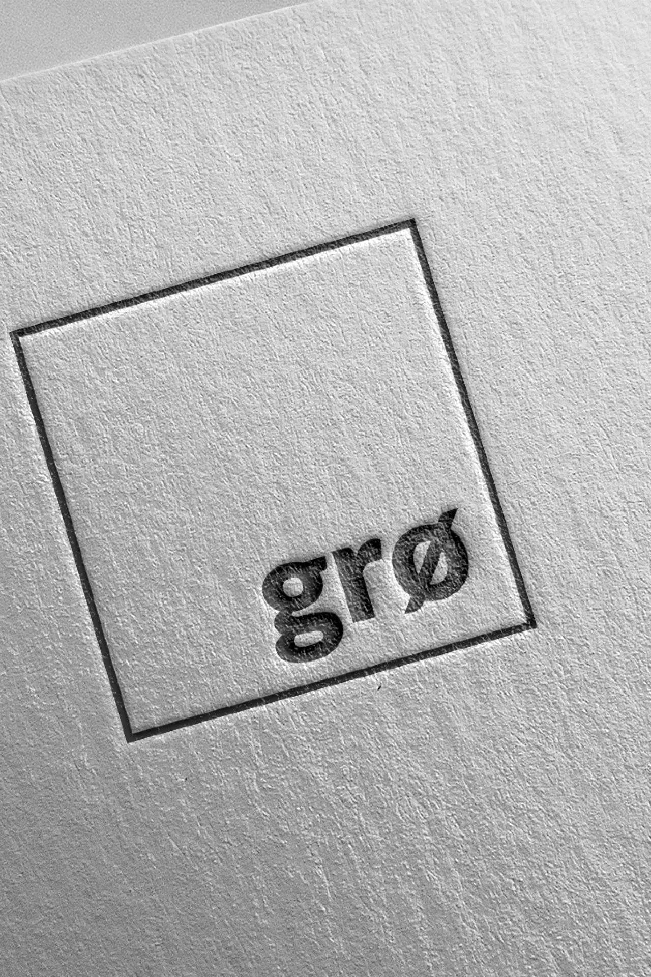Il logo di Grø professionisti attivi nel campo dell'architettura e dell'urbanistica.