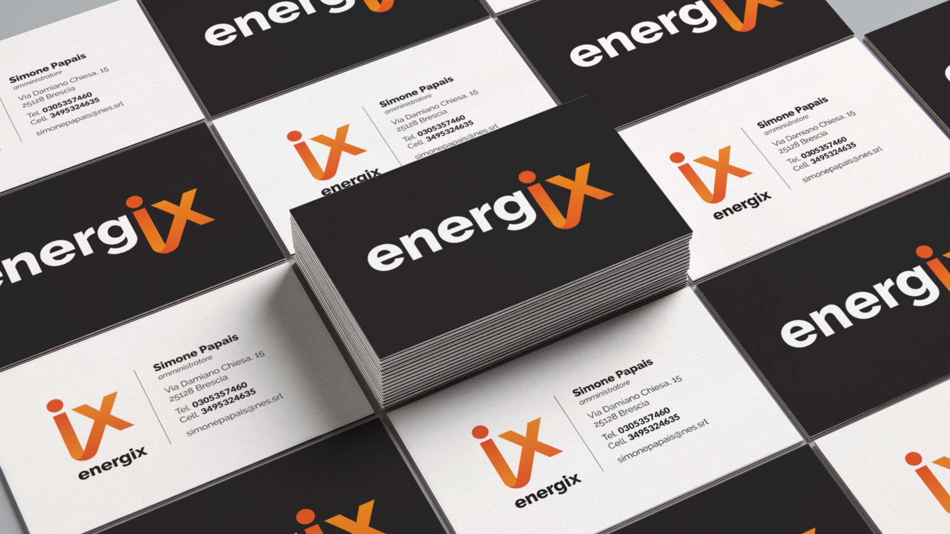 I biglietti da visita realizzati per Energix